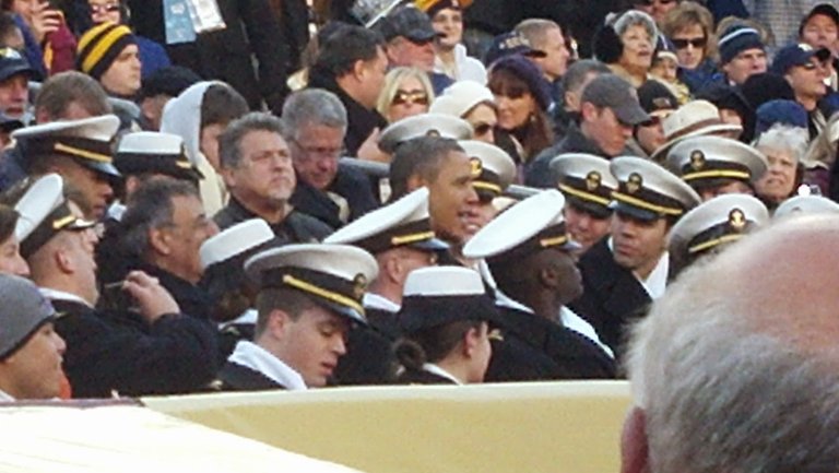 All the hats made him easier to spot